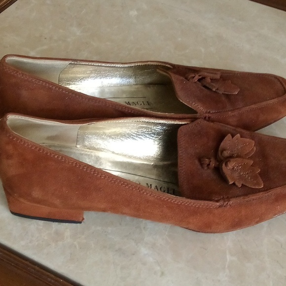 Luxury Bruno Magli Women's Suede Loafers - Size 6.5B - Made in Italy - Picture 3 of 6